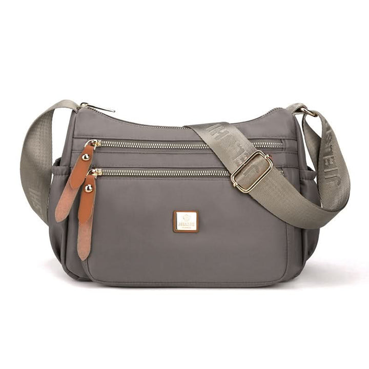 Lisslune | Lightweight Nylon Shoulder Bag with Pockets
