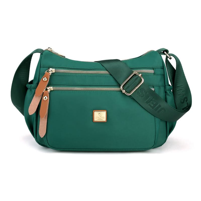 Lisslune | Lightweight Nylon Shoulder Bag with Pockets