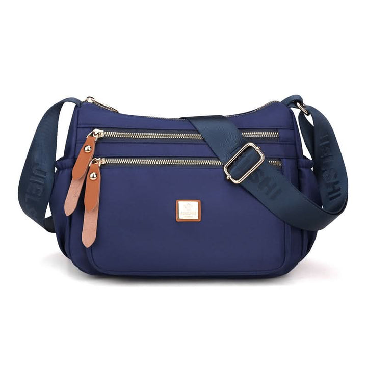 Lisslune | Lightweight Nylon Shoulder Bag with Pockets