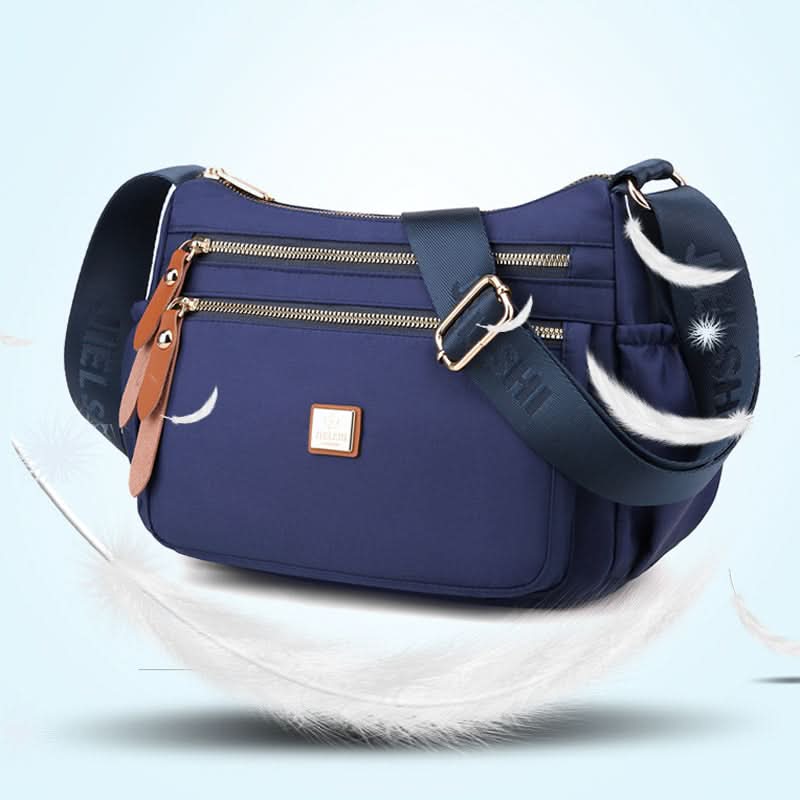 Lisslune | Lightweight Nylon Shoulder Bag with Pockets