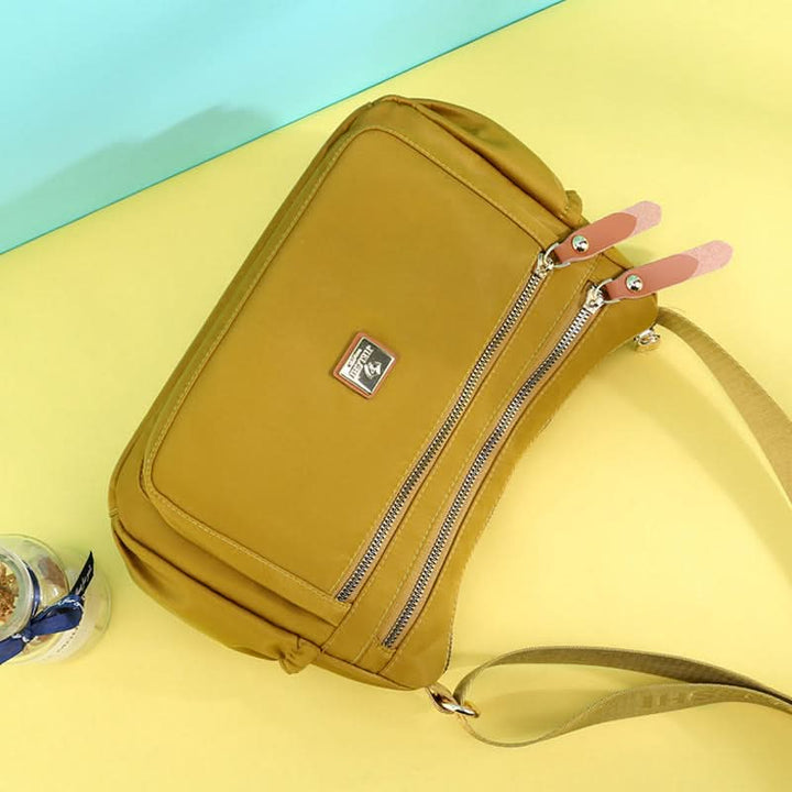 Lisslune | Lightweight Nylon Shoulder Bag with Pockets