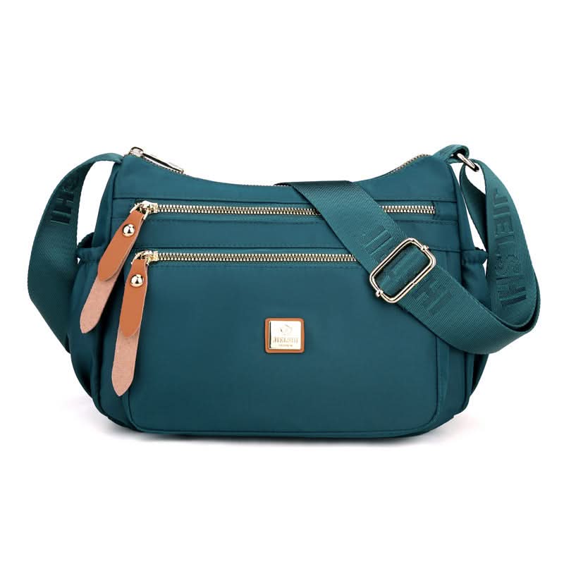 Lisslune | Lightweight Nylon Shoulder Bag with Pockets