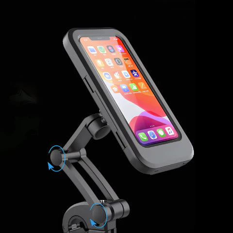 Lisslune | Waterproof Bike Phone Holder | 360° Rotation, Touchscreen Access & Secure for All Weather Cycling