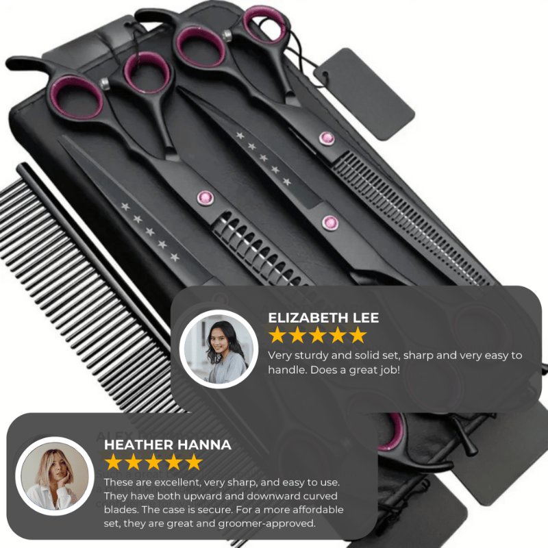 Lisslune | SNIPPAW – Professional Pet Grooming Scissors Set for Safe & Precise Fur Care