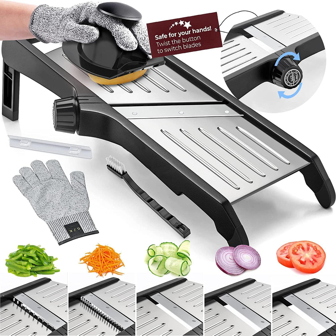 Lisslune | Premium food slicer with cut-resistant gloves