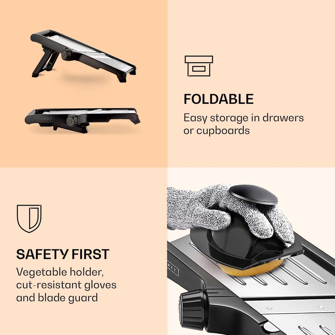 Lisslune | Premium food slicer with cut-resistant gloves