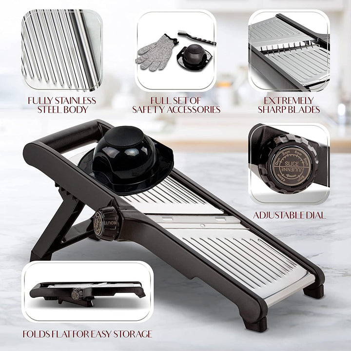 Lisslune | Premium food slicer with cut-resistant gloves