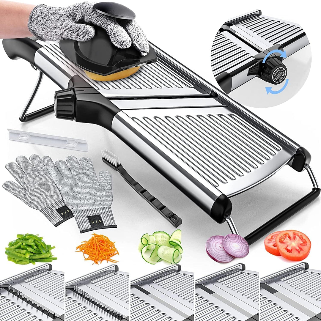 Lisslune | Premium food slicer with cut-resistant gloves