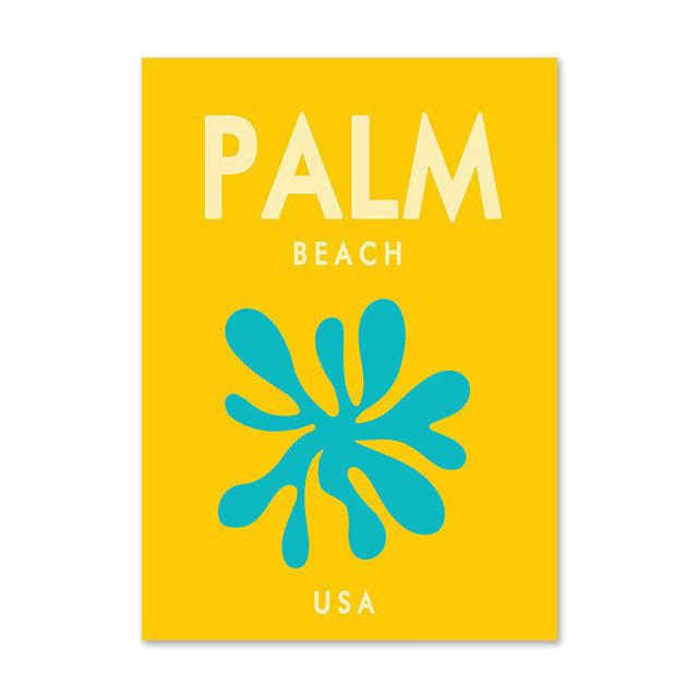 Rynx | Preppy Cities Bright Canvas Poster