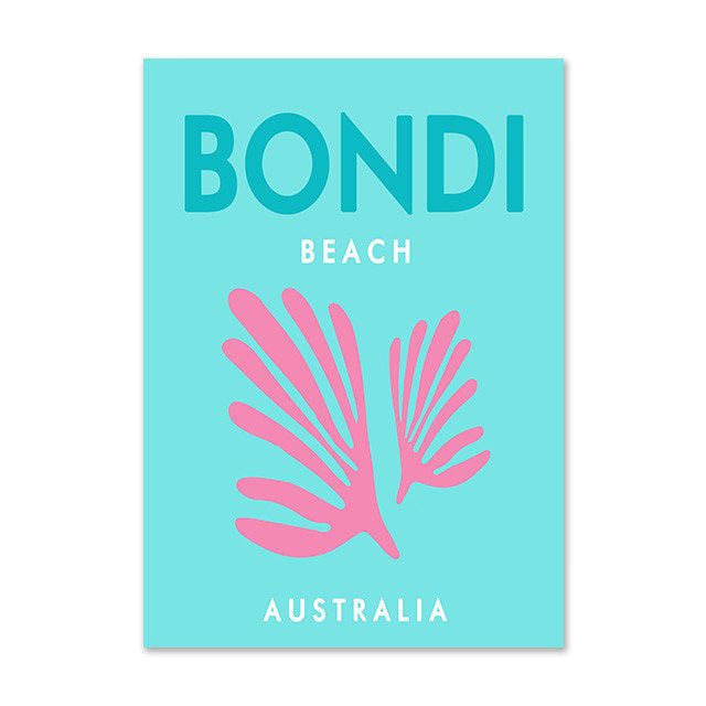 Rynx | Preppy Cities Bright Canvas Poster