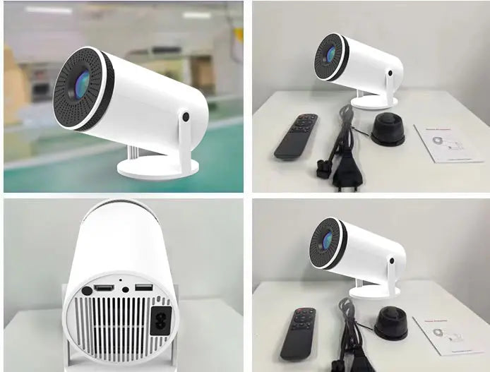 Lisslune | VisionCast 130X – Portable Mini Projector with Android 12 and 130 Inch Projection