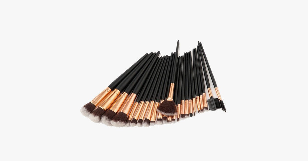Lisslune | 24-piece Pro Black Brush Set