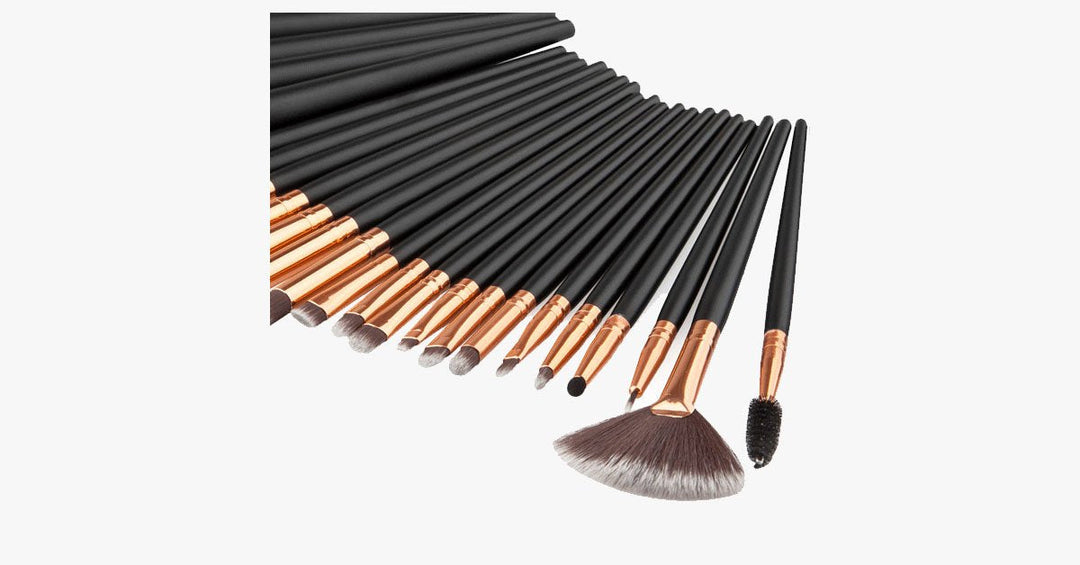 Lisslune | 24-piece Pro Black Brush Set