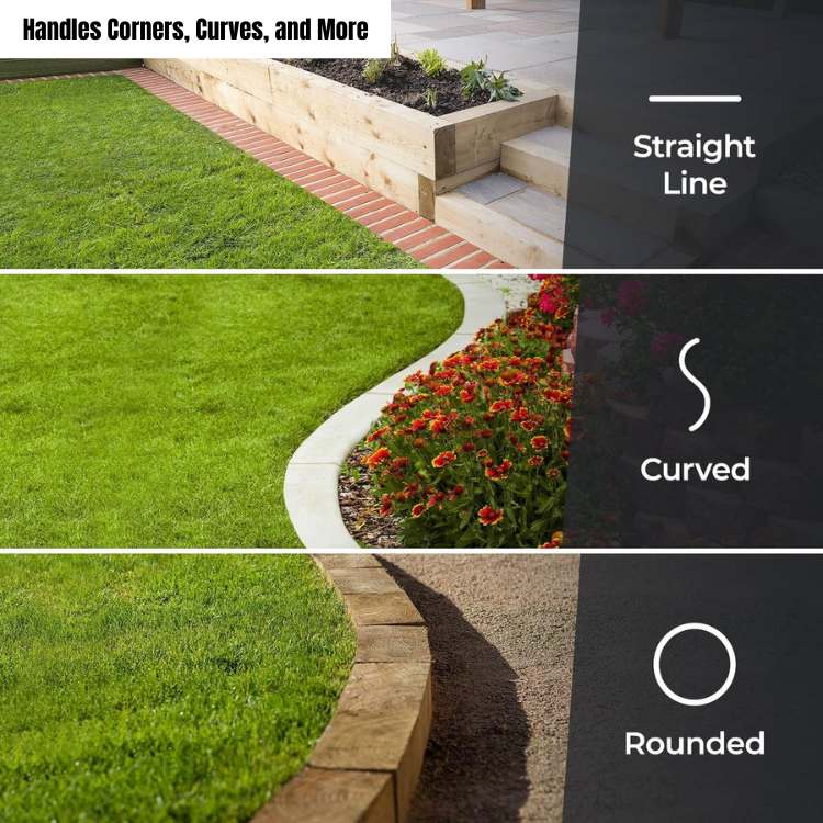 Lisslune | Lawn Edger | Adjustable Length, Ergonomic Design & Ideal for Homeowners and Garden Enthusiasts