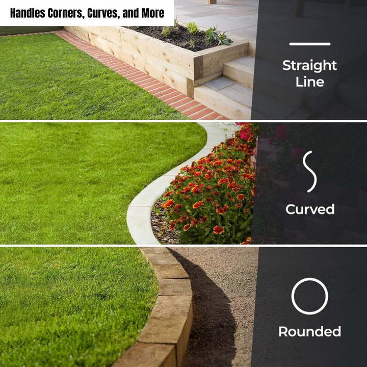 Lisslune | Lawn Edger | Adjustable Length, Ergonomic Design & Ideal for Homeowners and Garden Enthusiasts