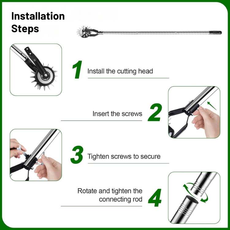 Lisslune | Lawn Edger | Adjustable Length, Ergonomic Design & Ideal for Homeowners and Garden Enthusiasts
