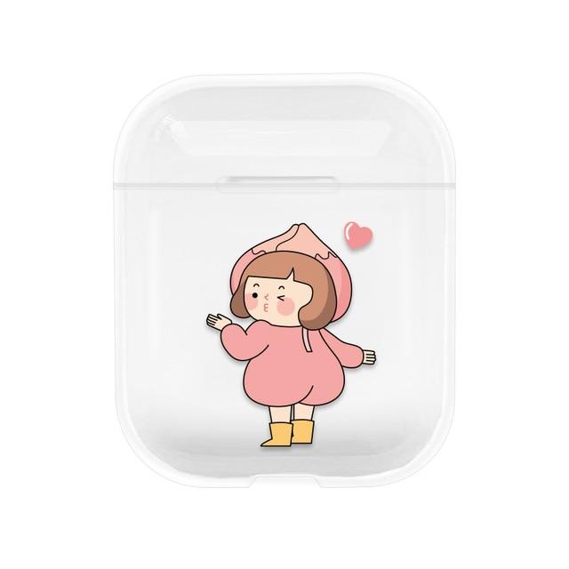 Lisslune | Transparent Airpods Headphones Cartoon Case