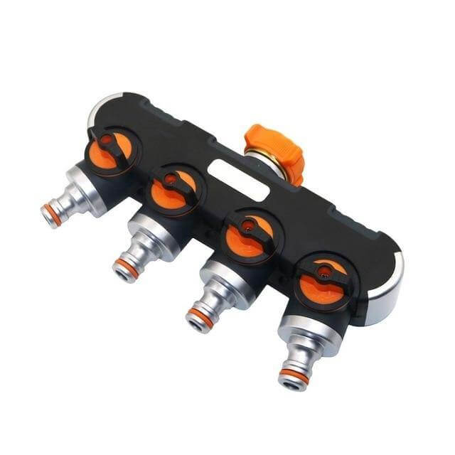 Lisslune | 4-way Garden Hose Faucet Splitter Connector