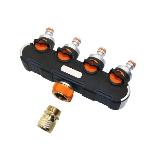 Lisslune | 4-way Garden Hose Faucet Splitter Connector