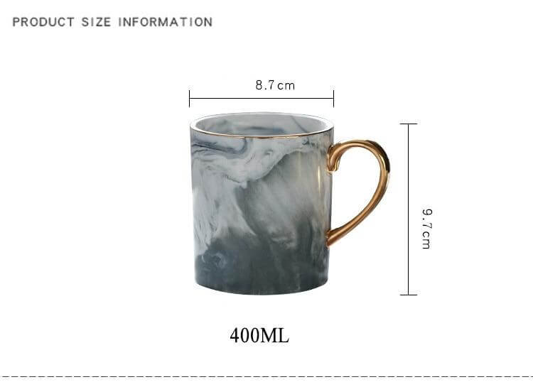 Lisslune | European Marble Porcelain Mug