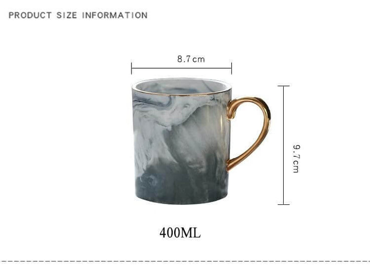 Lisslune | European Marble Porcelain Mug