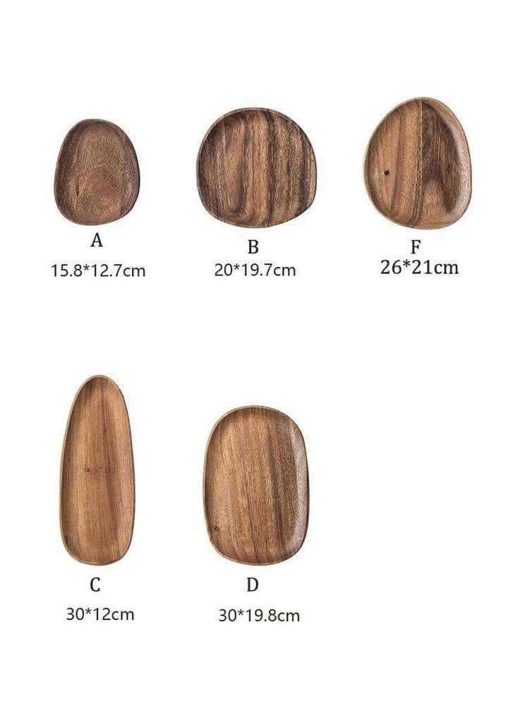 Lisslune | Irregular Natural Wood Plates