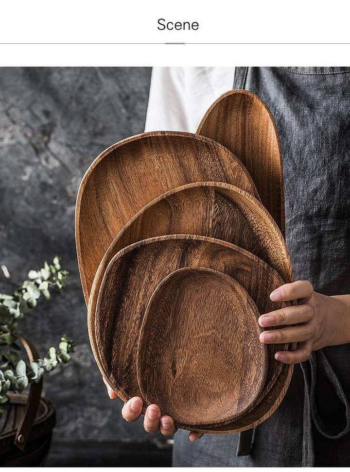 Lisslune | Irregular Natural Wood Plates