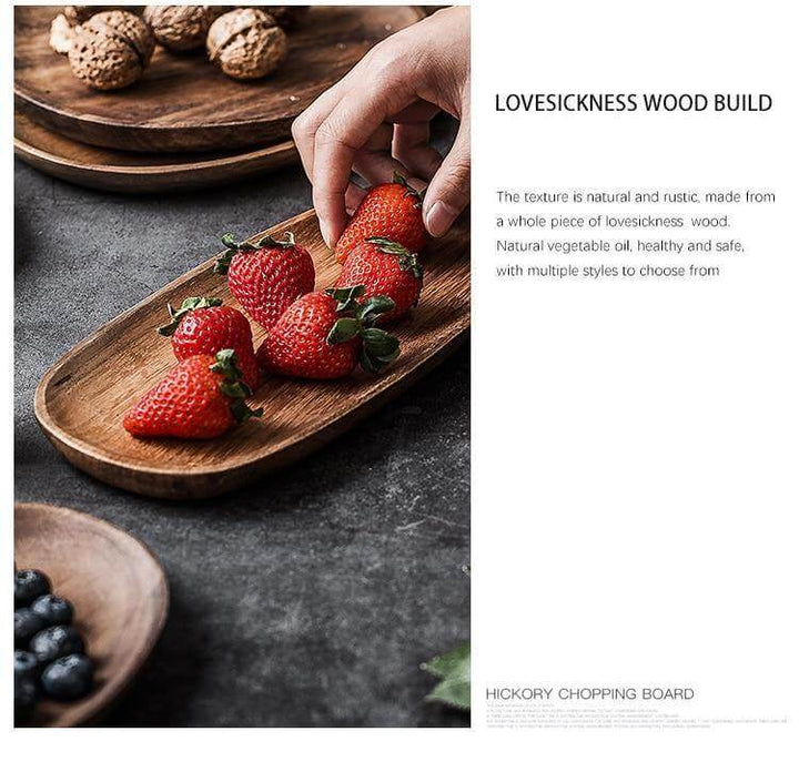 Lisslune | Irregular Natural Wood Plates