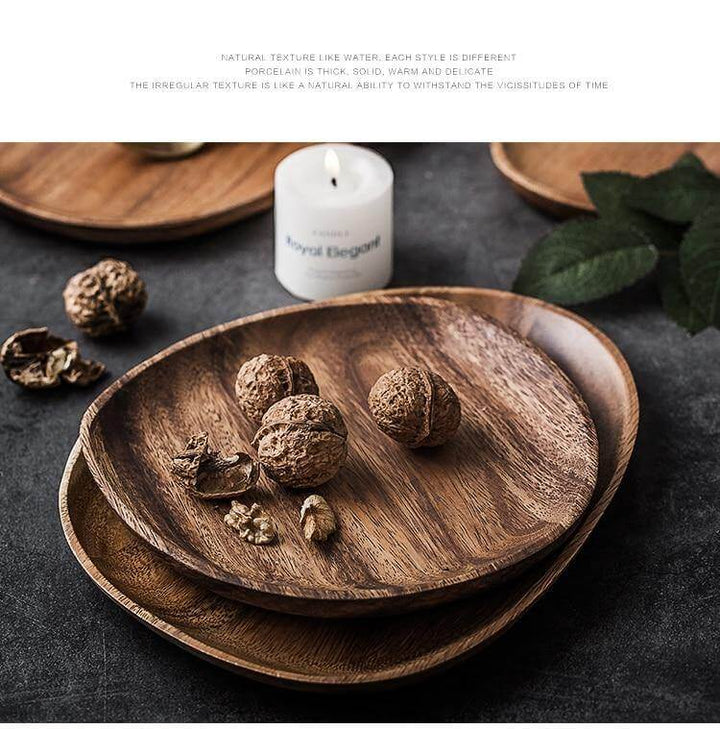 Lisslune | Irregular Natural Wood Plates