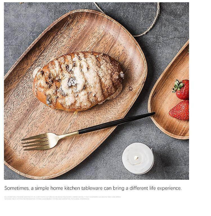 Lisslune | Irregular Natural Wood Plates
