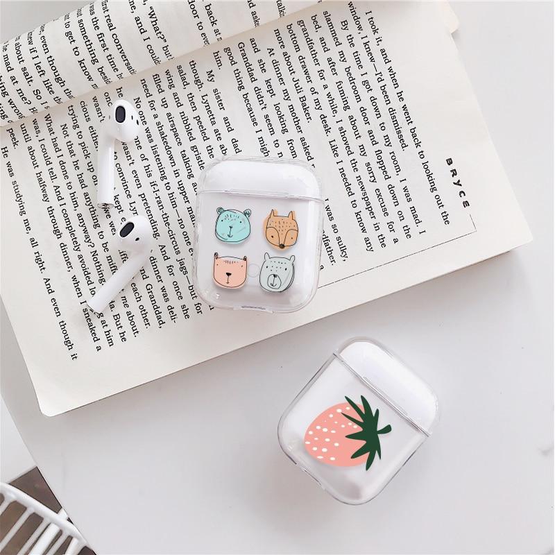Lisslune | Transparent Airpods Headphones Cartoon Case
