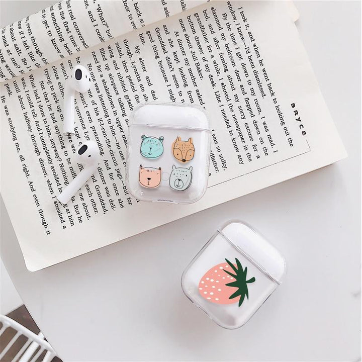 Lisslune | Transparent Airpods Headphones Cartoon Case