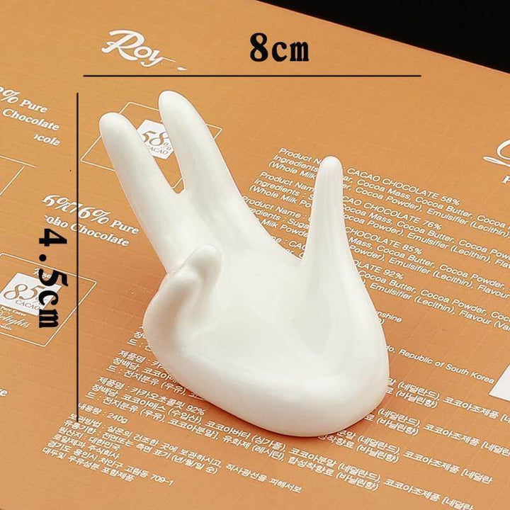 Lisslune | Hand Shape Ceramic Egg Cup Holder