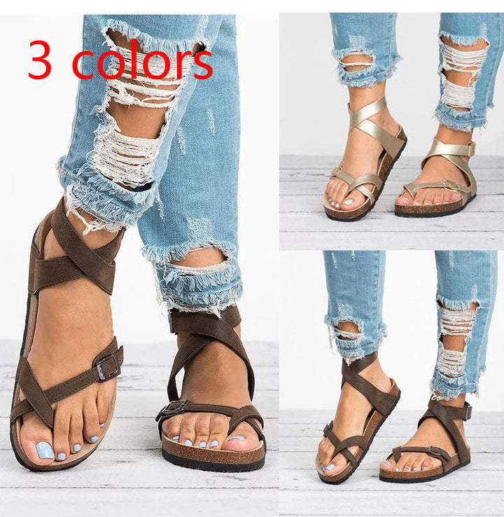 Lisslune | Flat leather sandals