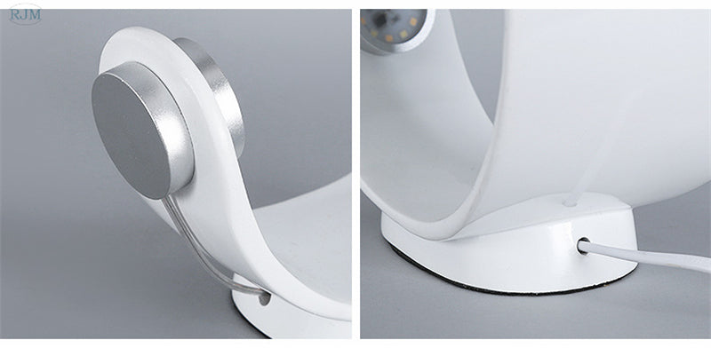 Lisslune | Modern Nordic Curl Table LED Lamp