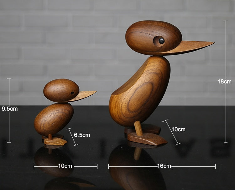 Lisslune | Wooden Classic Danish Puppet Duck Home Decor