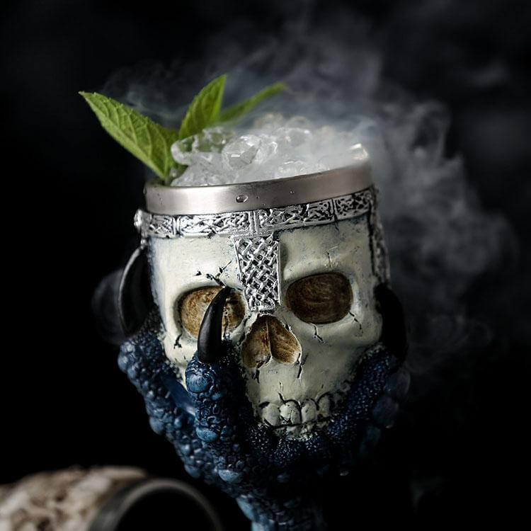 Lisslune | Stainless Steel Skull Gothic Goblet Cocktail Glass