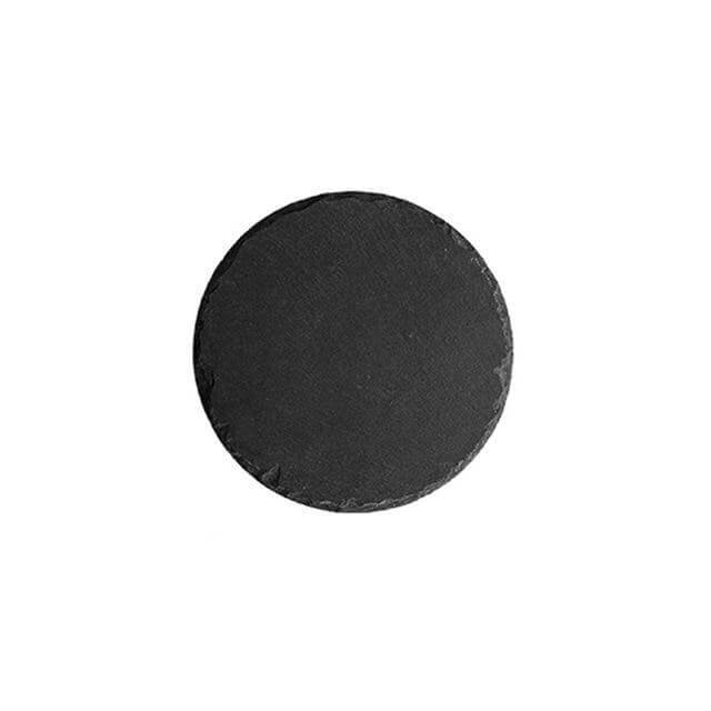 Lisslune | Wooden Slate Round Snack Food Plate