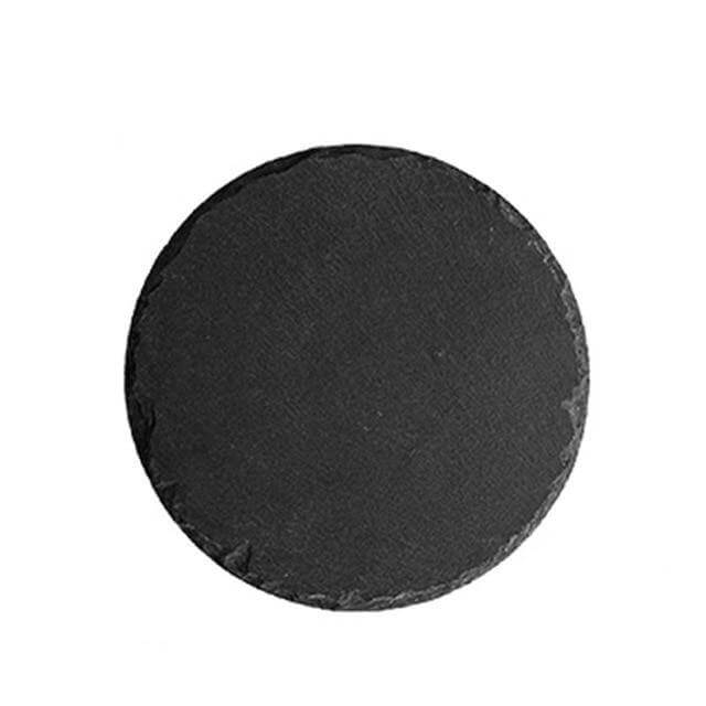 Lisslune | Wooden Slate Round Snack Food Plate