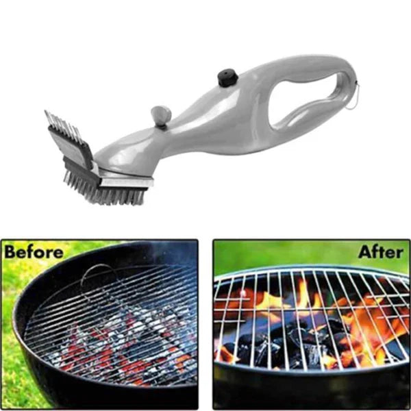 Lisslune | BBQ Steam Cleaning Brush | Ergonomic, Dishwasher Safe & Chemical-Free for Effortless Grill Cleaning
