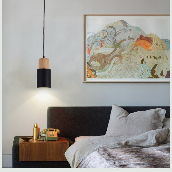 Lisslune | Designer Nordic Wood Base Pendant Lamp