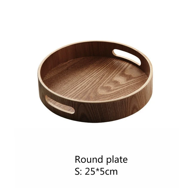 Lisslune | Slim, round serving trays made of wood