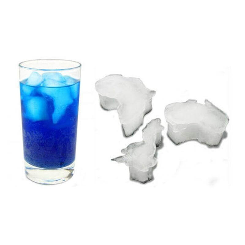 Lisslune | Earth Continents Silicone Ice Tray Mold