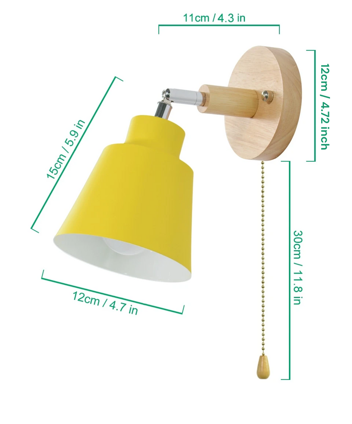 Lisslune | Soleil - Dimmable Soleil Wall Light with Pull Switch