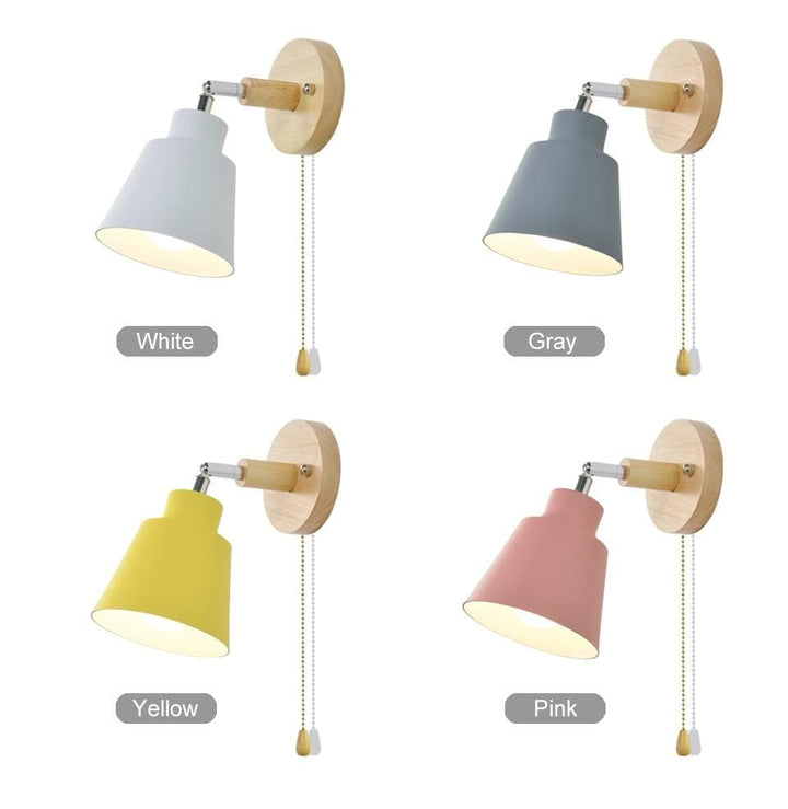 Lisslune | Rotatable Collin Wall Light with Pull Chain Switch