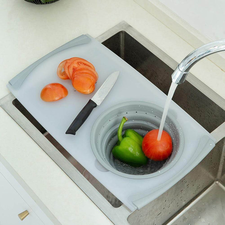 Lisslune | Multifunctional Ultimate 3 in 1 Cutting Board with Drain Basket