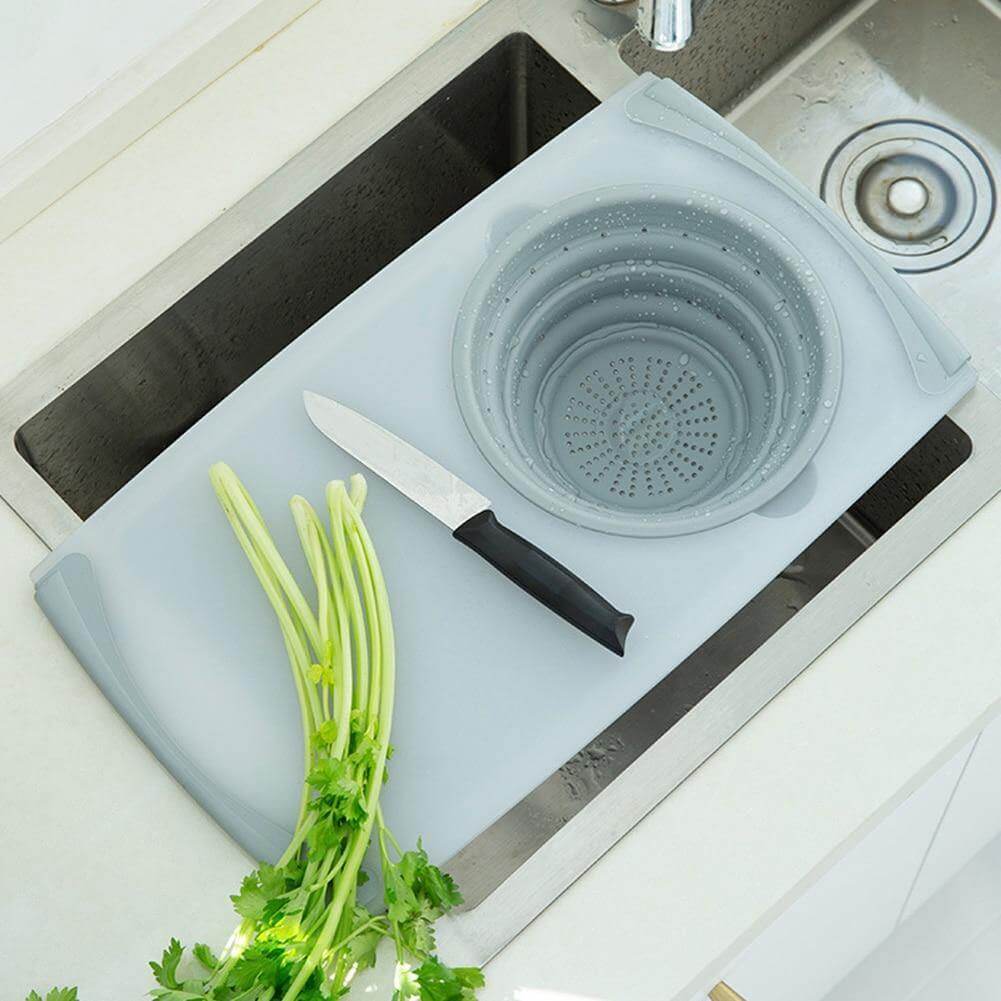 Lisslune | Multifunctional Ultimate 3 in 1 Cutting Board with Drain Basket