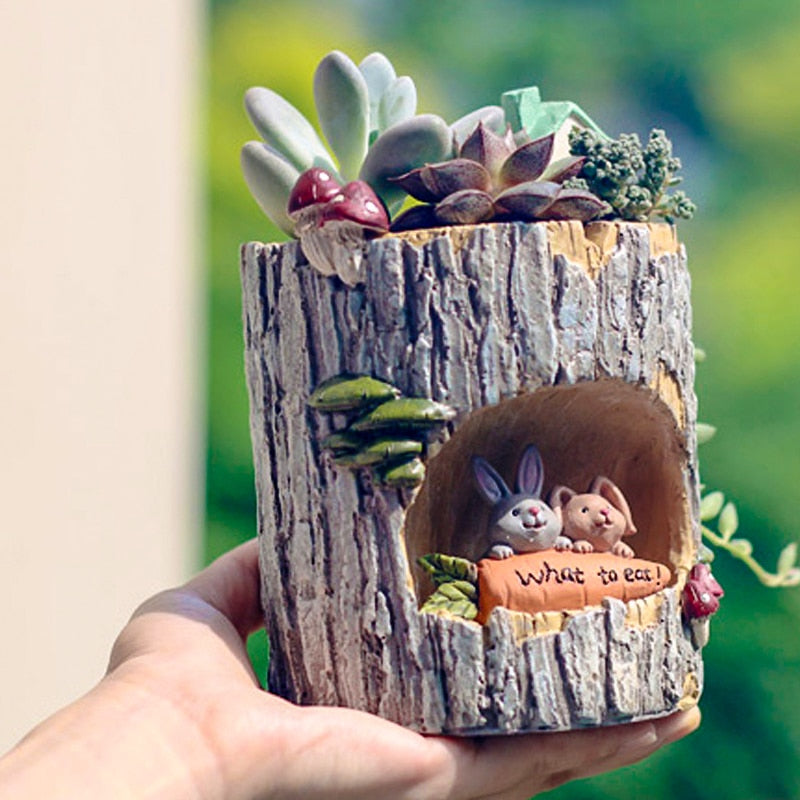 Lisslune | Creative Animal Life Resin Flower Pots