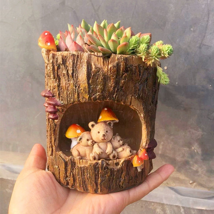 Lisslune | Creative Animal Life Resin Flower Pots