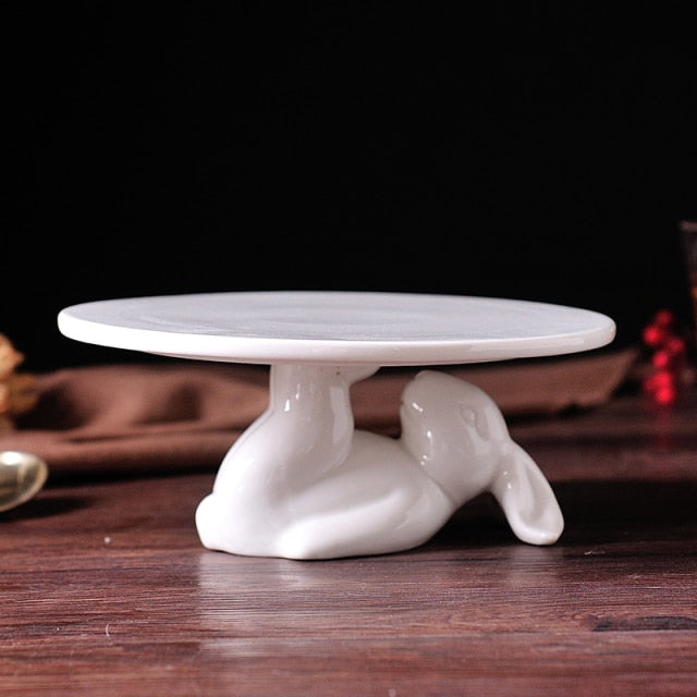 Lisslune | Rabbit Ceramic Dessert Server Tray